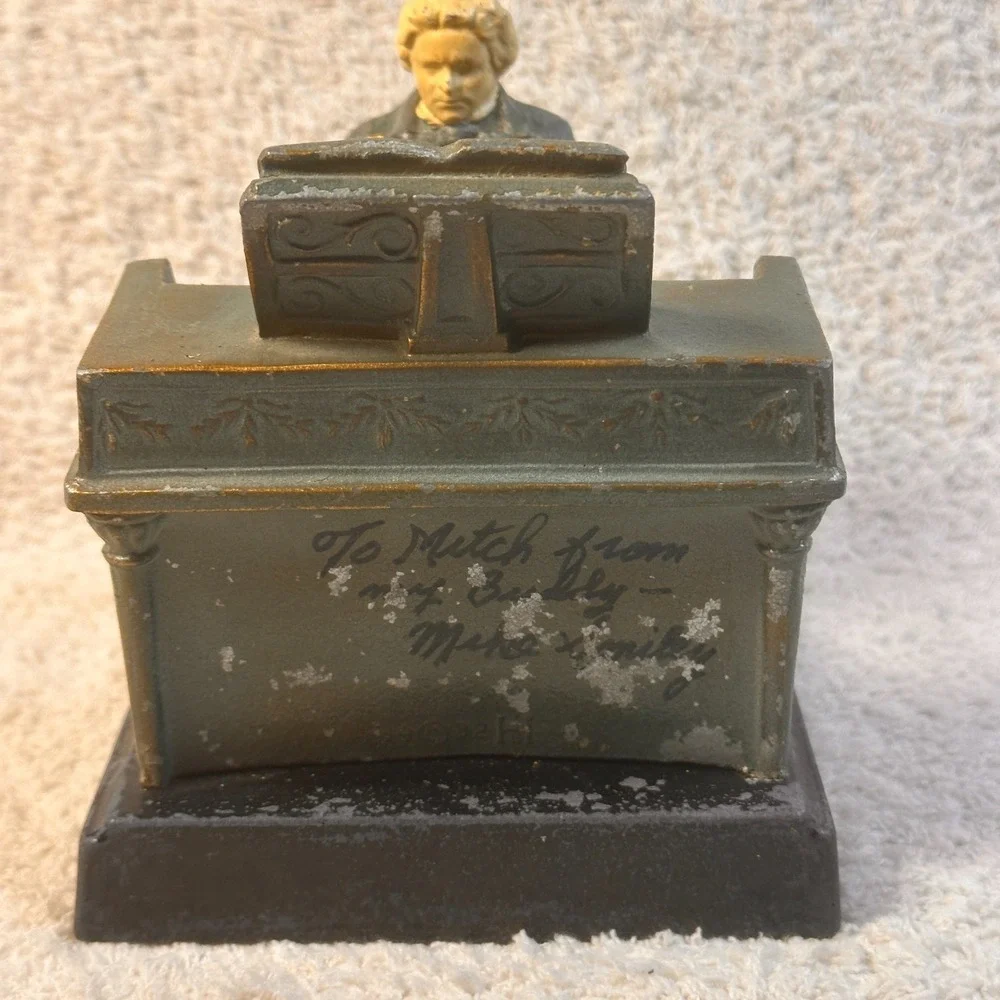 J.B. Hirsch Beethoven‎ Bookend, 1932, Signed